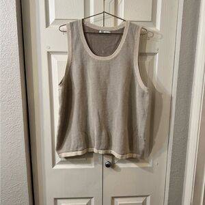 Zara Taupe Knit Tank Top